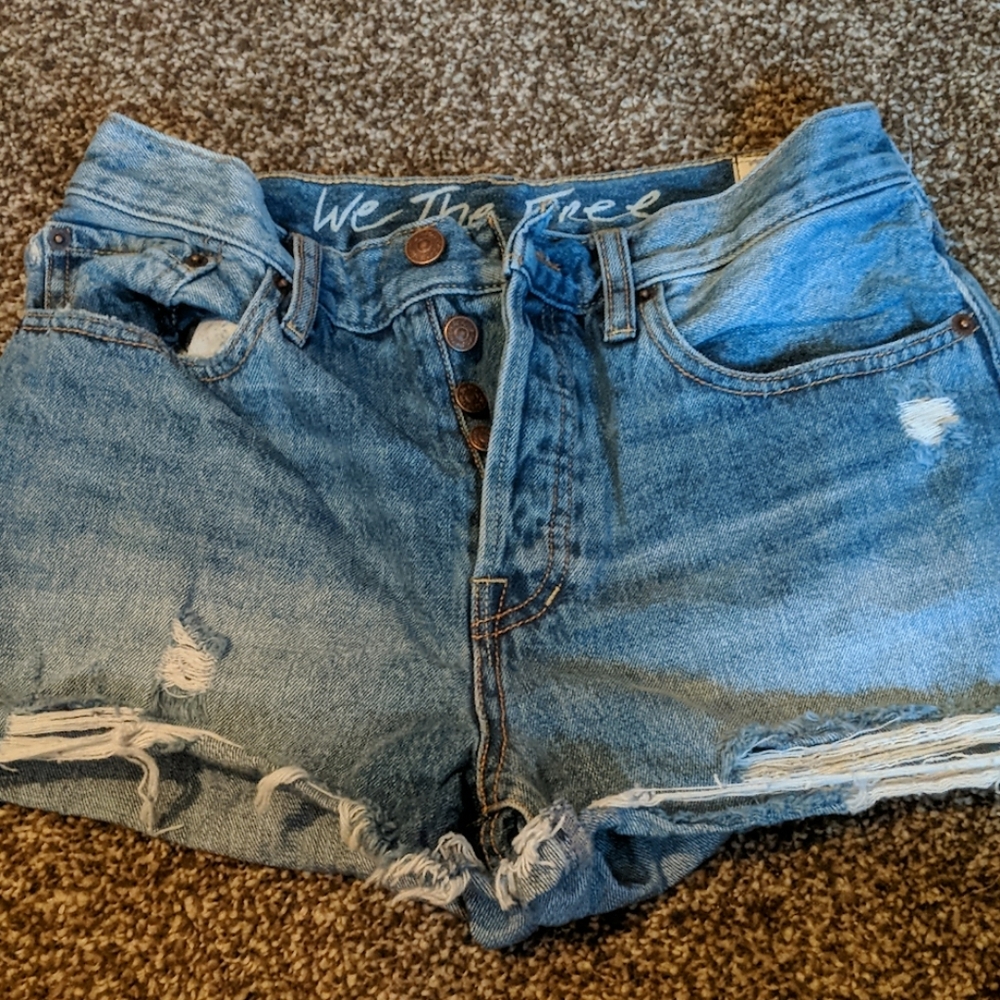 Free people denim shorts